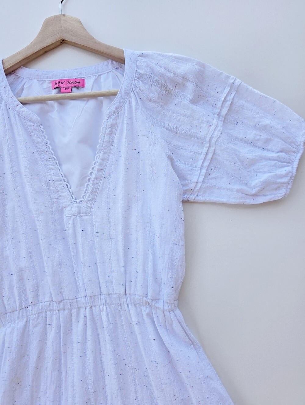 Betsey Johnson White Spectator Tiered Midi Dress - Picture 3 of 10